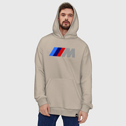 Толстовка-худи оверсайз BMW M, цвет: миндальный — фото 2