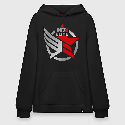 Худи оверсайз N7 Elite / Черный – фото 1