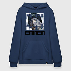 Толстовка-худи оверсайз Eminem labyrinth, цвет: тёмно-синий