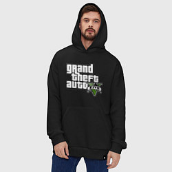 Толстовка-худи оверсайз GTA Five, цвет: черный — фото 2
