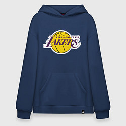 Толстовка-худи оверсайз LA Lakers, цвет: тёмно-синий