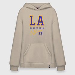Толстовка-худи оверсайз Lebron 23: Los Angeles, цвет: миндальный