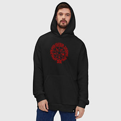 Толстовка-худи оверсайз Alucard Pentagram, цвет: черный — фото 2