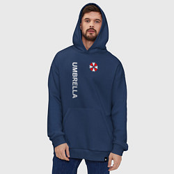 Толстовка-худи оверсайз UMBRELLA CORP, цвет: тёмно-синий — фото 2