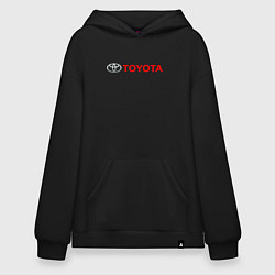 Толстовка-худи оверсайз TOYOTA, цвет: черный