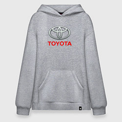 Толстовка-худи оверсайз TOYOTA, цвет: меланж