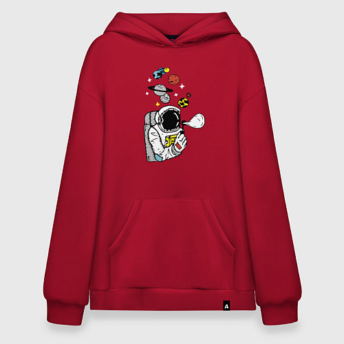 Худи оверсайз Cosmos / Красный – фото 1