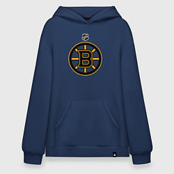 Толстовка-худи оверсайз Boston Bruins NHL, цвет: тёмно-синий