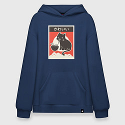 Худи оверсайз Котик и рамен