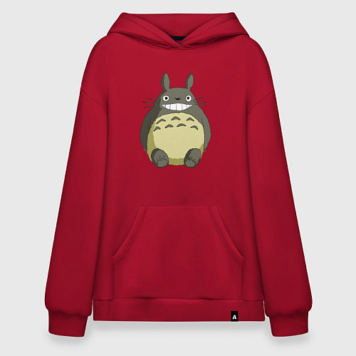 Худи оверсайз Тоторо / Красный – фото 1