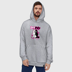 Толстовка-худи оверсайз MONOKUMA, цвет: меланж — фото 2