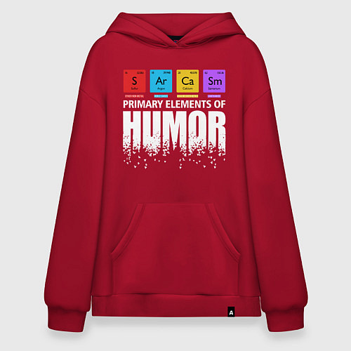 Худи оверсайз Sarcasm / Красный – фото 1