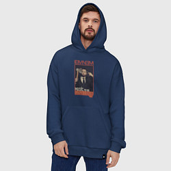 Толстовка-худи оверсайз Eminem MTBMB, цвет: тёмно-синий — фото 2