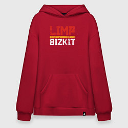 Толстовка-худи оверсайз LIMP BIZKIT, цвет: красный