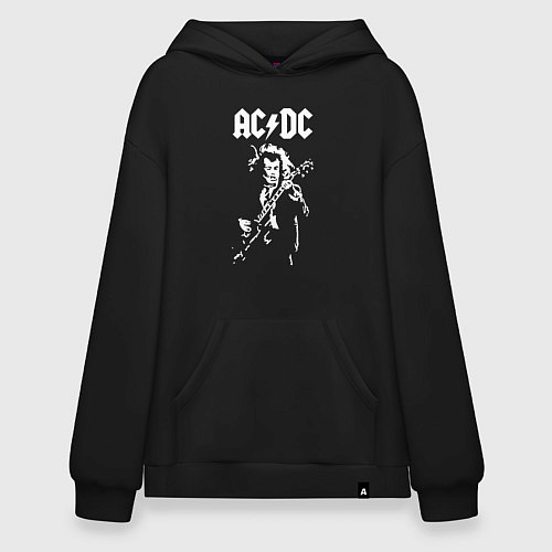 Худи оверсайз ACDC / Черный – фото 1