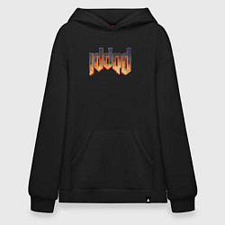 Толстовка-худи оверсайз IDDQD DOOM, цвет: черный