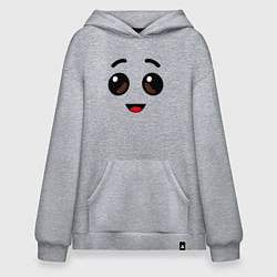 Толстовка-худи оверсайз ЛИЦО БАНАНА ИЗ FORTNITE, цвет: меланж