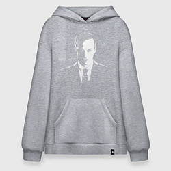 Толстовка-худи оверсайз Moriarty: Miss me?, цвет: меланж