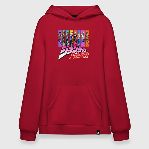 Худи оверсайз JOJOS BIZARRE ADVENTURE / Красный – фото 1