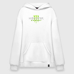 Толстовка-худи оверсайз MONSTER ENERGY, цвет: белый