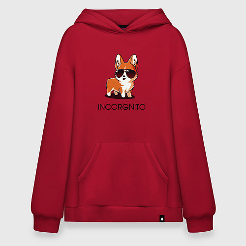 Худи оверсайз ИНКОРГНИТО / Красный – фото 1