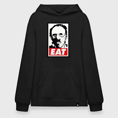 Худи оверсайз Ганнибал Лектор / Черный – фото 1