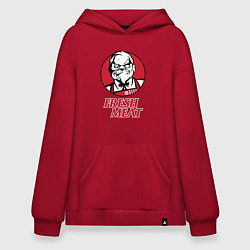 Толстовка-худи оверсайз Pudge Dota Fresh Meat Пудж, цвет: красный