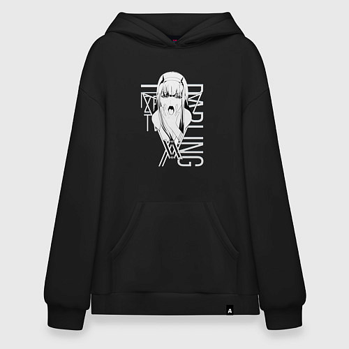 Худи оверсайз Zero Two / Черный – фото 1