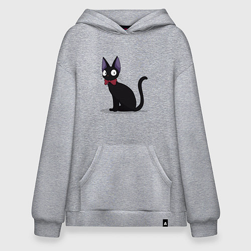 Худи оверсайз Кот студии Гибли / Меланж – фото 1