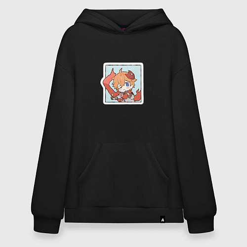 Худи оверсайз Тарталья / Черный – фото 1