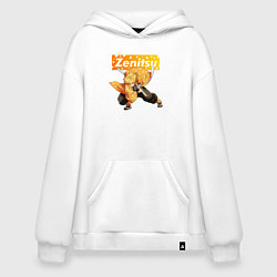 Толстовка-худи оверсайз ЗЕНИЦУ ZENITSU, цвет: белый