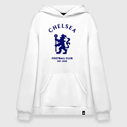 Толстовка-худи оверсайз Chelsea Est. 1905, цвет: белый