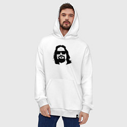 Толстовка-худи оверсайз Большой Лебовски Big Lebowski, цвет: белый — фото 2