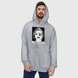 Толстовка-худи оверсайз Crystal castles, цвет: меланж — фото 2