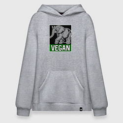 Худи оверсайз Vegan elephant