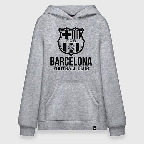 Худи оверсайз Barcelona FC / Меланж – фото 1