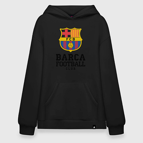 Худи оверсайз Barcelona Football Club / Черный – фото 1