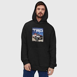 Толстовка-худи оверсайз Toyota Racing Development, desert, цвет: черный — фото 2