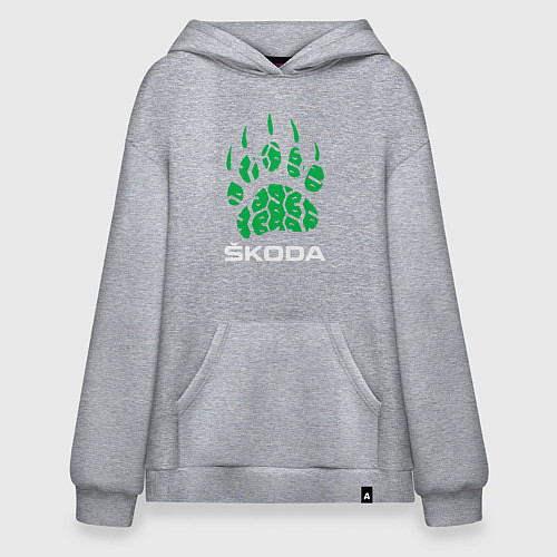 Худи оверсайз SKODA ШКОДА ХИЩНИК / Меланж – фото 1