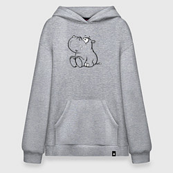 Худи оверсайз Бегемотик детский cotton theme