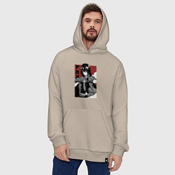 Толстовка-худи оверсайз Сила Акамэ, цвет: миндальный — фото 2