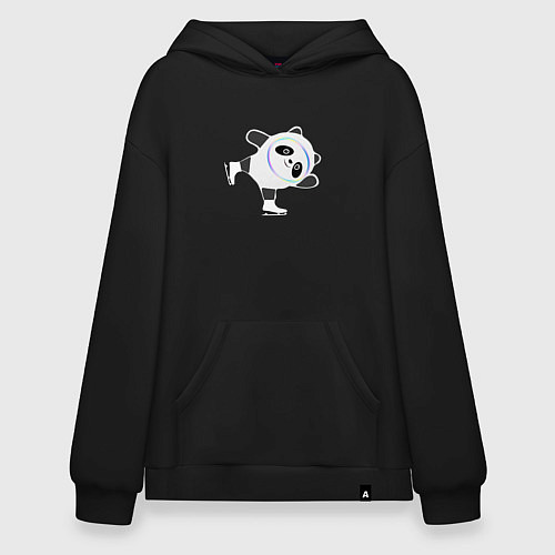 Худи оверсайз Китайское фигурное катание / Черный – фото 1