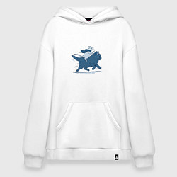 Худи оверсайз Путешествие на коте