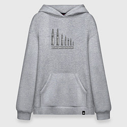 Толстовка-худи оверсайз РАЗМЕР ИМЕЕТ ЗНАЧЕНИЕ ПАТРОНЫ, цвет: меланж