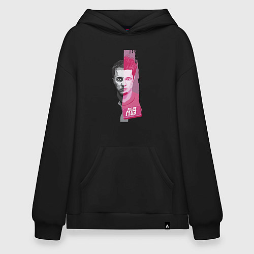 Худи оверсайз Fight CluВ / Черный – фото 1