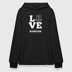 Толстовка-худи оверсайз Everton Love Classic, цвет: черный