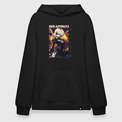 Худи оверсайз NIER: AUTOMATA 2B