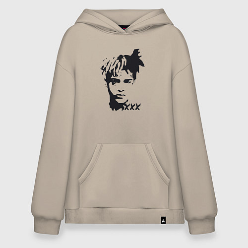 Худи оверсайз XXXTENTACION Look At Me / Миндальный – фото 1