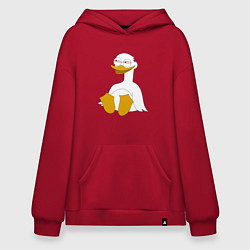 Худи оверсайз Два весёлых гуся БЕЛЫЙ