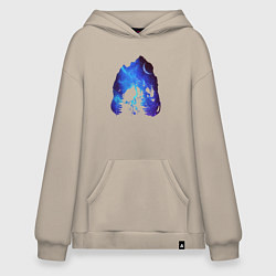 Худи оверсайз Череп Тираннозавра Космос